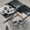 Black & White Box SKULL